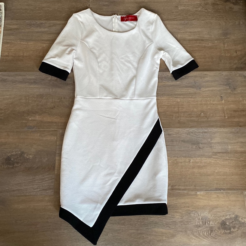 AKIRA | Black & White Asymmetrical Dress | Size M